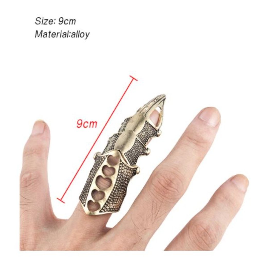 Set of 3 Full Finger Armor Rings - Picture 4 of 6